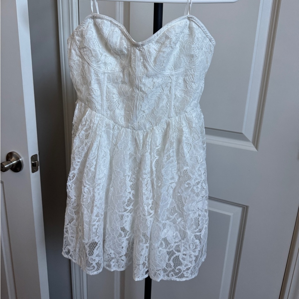 12th Tribe White Romper new with tags, never worn
